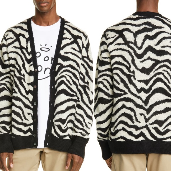 Noon Goons Tiger Jacquard Cardigan 